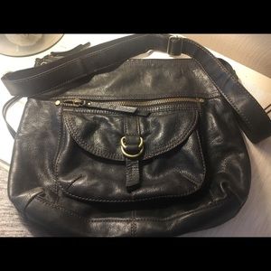 Black leather Fossil Sasha crossbody